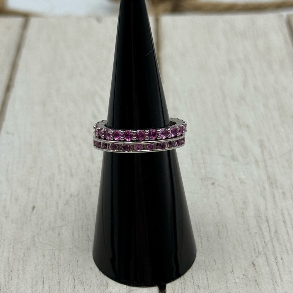 Elegant pink spinel Stone bomb party Women's Ring